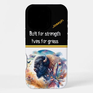 Buffalo Basking in the Golden Hues of Twilight iPhone 16 Pro Max Case