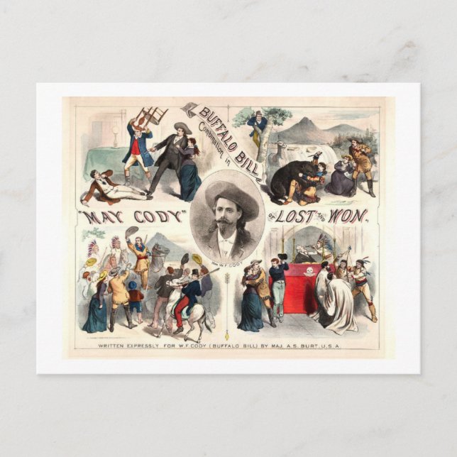 Buffalo Bill Adventures Postcard (Front)