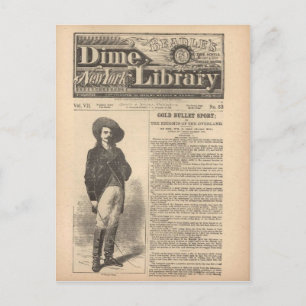 Buffalo Bill - Beadle's Half Dime Library 1879 Postcard