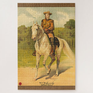 Buffalo Bill Cody on Horse Jigsaw Puzzle