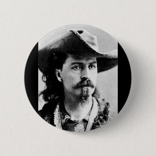 Buffalo Bill Cody Western Scout Wild West Showman 6 Cm Round Badge