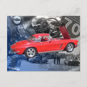 Buffalo Bill Corvette Show Poster Postcard