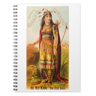 Buffalo Bill Handsomest Indian Maiden 1880s Notebook