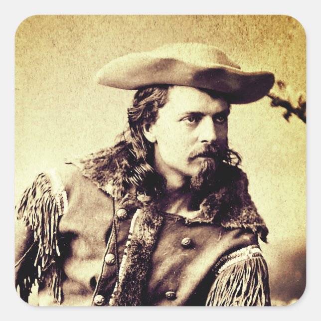 Buffalo Bill Square Sticker (Front)