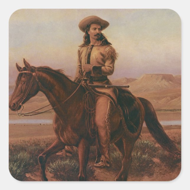 Buffalo Bill Square Sticker (Front)
