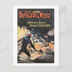 Buffalo Bill Weekly 6 - vintage Postcard