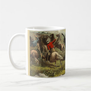 Buffalo Bill Wild West Cowboy Horse Poster Coffee Mug