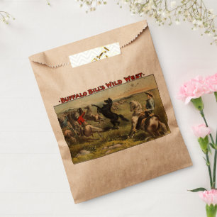 Buffalo Bill Wild West Cowboy Horse Poster Favour Bag