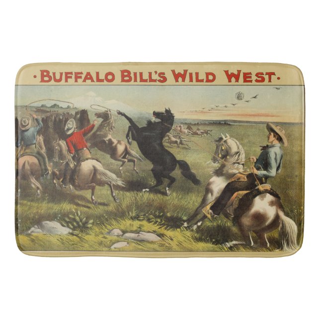Buffalo Bill's Wild West Horses Bath Mat (Front)