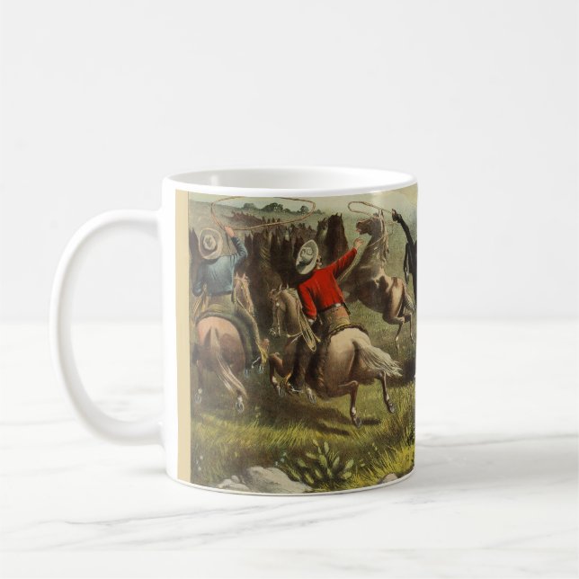 Buffalo Bill's Wild West Horses Coffee Mug (Left)