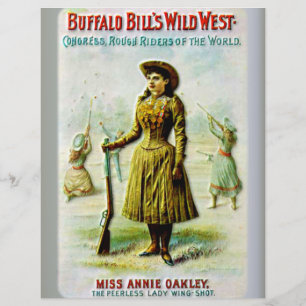 Buffalo Bill's Wild West Poster Annie Oakley Flyer