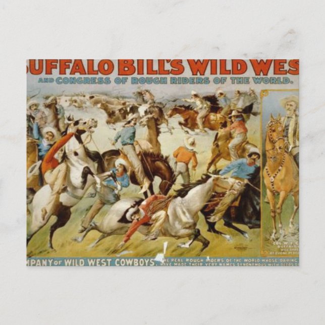 Buffalo Bill's Wild West Show Postcard (Front)