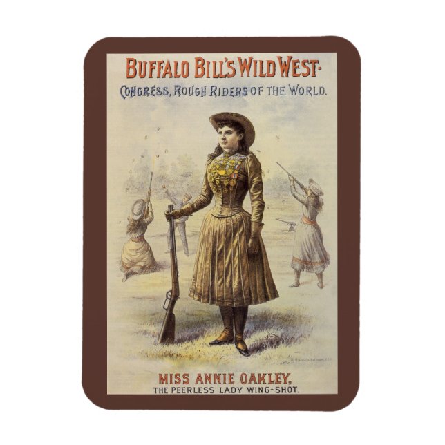Buffalo Bill's Wild West Show with Annie Oakley Magnet (Vertical)