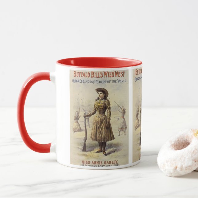 Buffalo Bill's Wild West Show with Annie Oakley Mug (With Donut)