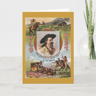 Buffalo BillsWild West Show 1893 Vintage Ad Card