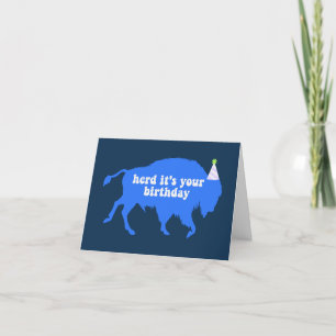 Buffalo Birthday Card