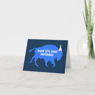 Buffalo Birthday Card