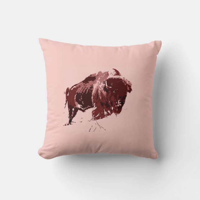 Buffalo - Bison Cushion (Front)