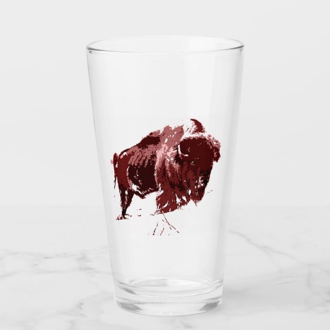 Buffalo - Bison Glass (Front)