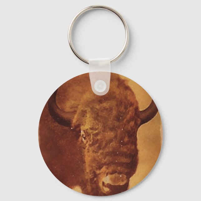 Buffalo / Bison Key Ring (Front)