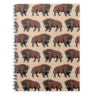 Buffalo Bison Pattern Notebook