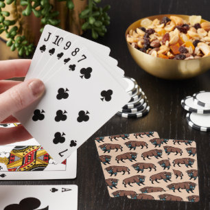 Buffalo Bison Pattern Playing Cards