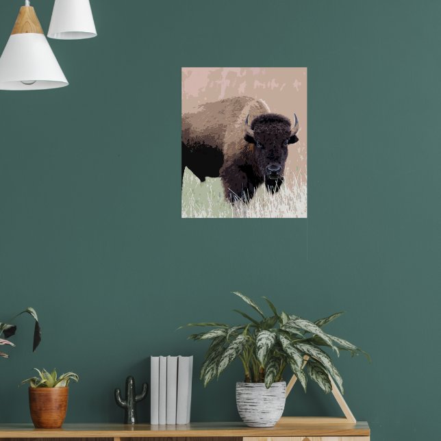 Buffalo / Bison Poster (Living Room 1)