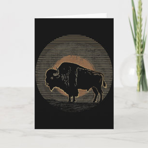 Buffalo Bison - Retro 70s 80s Graphic Vintage Men Card