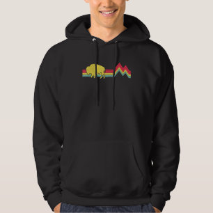Buffalo Bison Retro Style Vintage 70s 80s Men Wome Hoodie