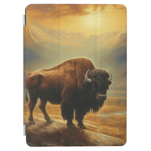 Buffalo Bison Sunset Silhouette iPad Air Cover