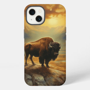 Buffalo Bison Sunset Silhouette iPhone 13 Case
