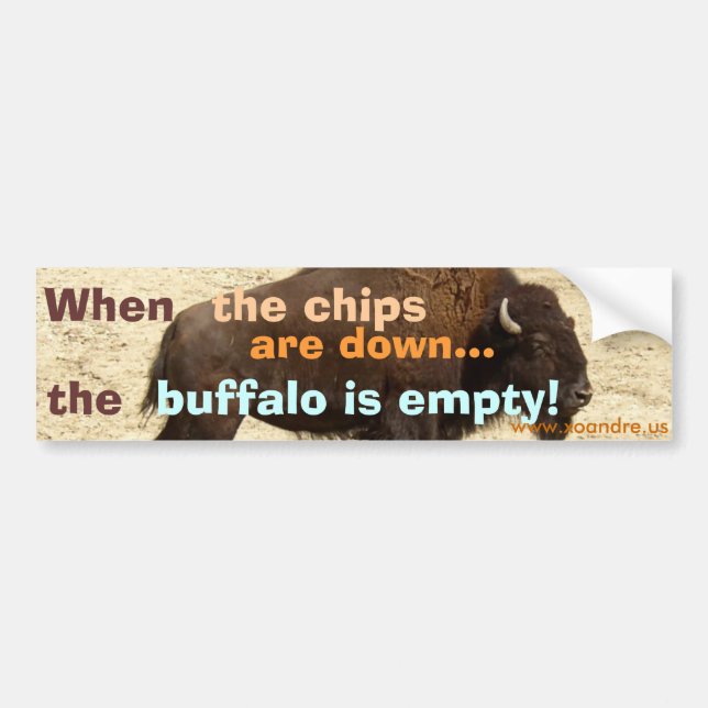 Buffalo Bumper Sticker (Front)