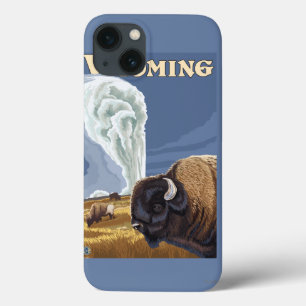 Buffalo by Old Faithful Vintage Travel Poster iPhone 13 Case