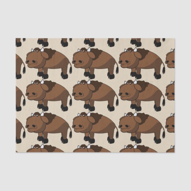 buffalo cartoon tissue paper (Front)