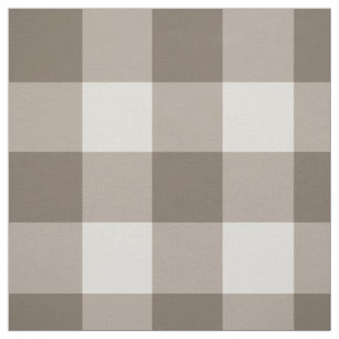 Buffalo Check Beige Cream Ivory Gingham Fabric