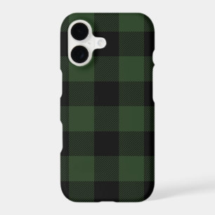Buffalo Check Celtic Green and Black Squares Plaid