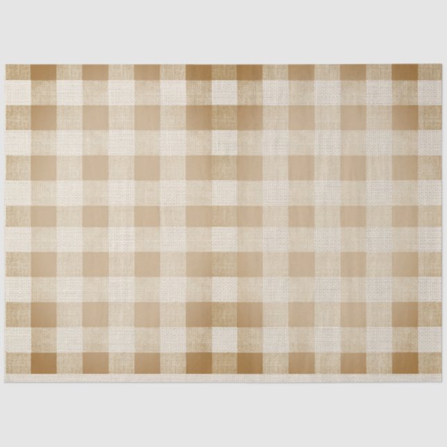 Buffalo Check Grunge  Decoupage Sheet (Front)