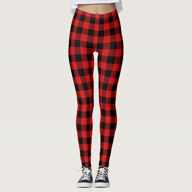 Buffalo Check Leggings (Front)