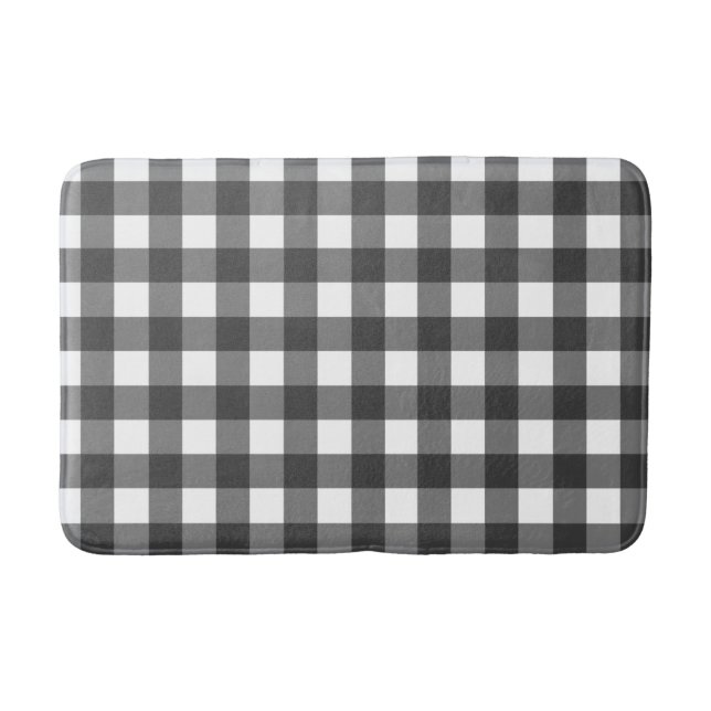 Buffalo check plaid bath matt bath mat (Front)