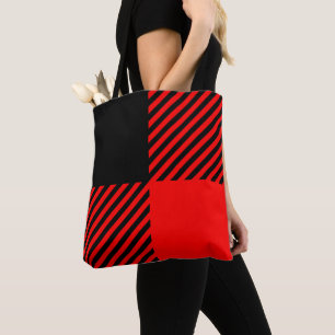 Buffalo Check Red and Black Lumberjack Plaid Decor Tote Bag