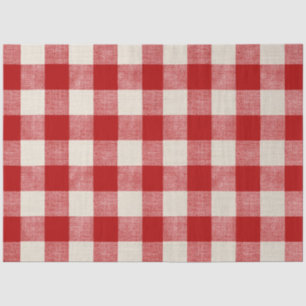 Buffalo Check Red Decoupage Paper