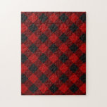 Buffalo Check Red Tartan Plaid Pattern Jigsaw Puzzle<br><div class="desc">Buffalo Check Red Tartan Plaid Pattern</div>