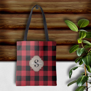 Buffalo Check Rustic Country Chic Tote Bag