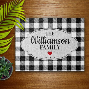 Buffalo Check Rustic Country Farmhouse Jigsaw Puzzle