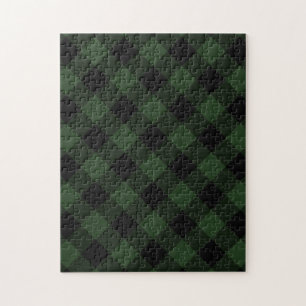 Buffalo Check Rustic Square Pattern Jigsaw Puzzle