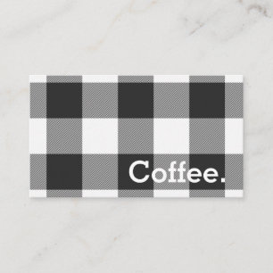 Buffalo Check Simple Coffee Punchcard Loyalty Card