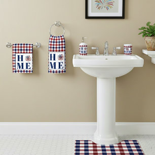 Buffalo check sunflower "Home" Hand Towel