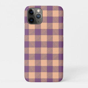 Buffalo Check Violet and Tan iPhone 11 Pro Case