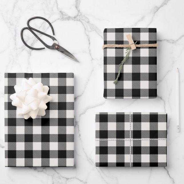 Buffalo Check Wrapping Paper Sheets (Front)