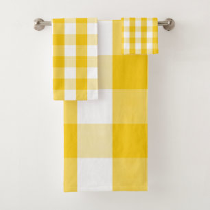 Buffalo Check - Yellow Mustard Bath Towel Set